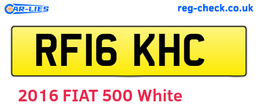 RF16KHC are the vehicle registration plates.