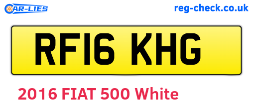 RF16KHG are the vehicle registration plates.