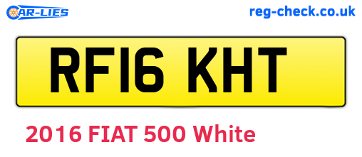 RF16KHT are the vehicle registration plates.