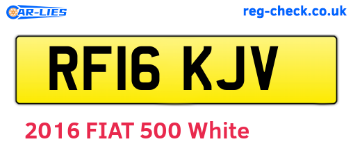 RF16KJV are the vehicle registration plates.