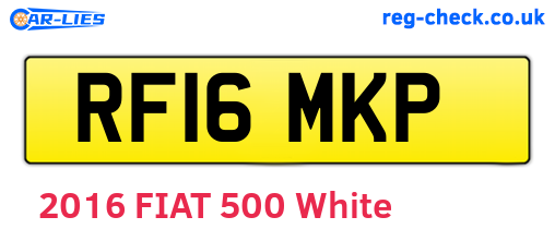 RF16MKP are the vehicle registration plates.