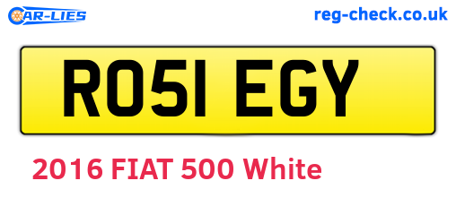 RO51EGY are the vehicle registration plates.