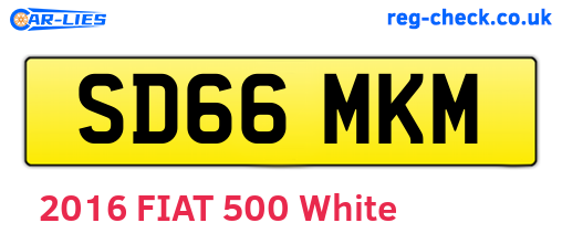 SD66MKM are the vehicle registration plates.