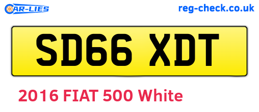 SD66XDT are the vehicle registration plates.