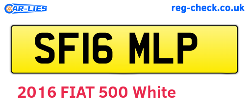 SF16MLP are the vehicle registration plates.