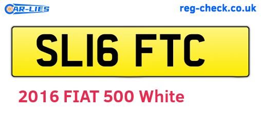 SL16FTC are the vehicle registration plates.