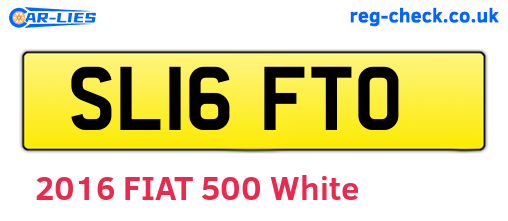 SL16FTO are the vehicle registration plates.