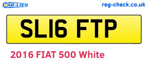 SL16FTP are the vehicle registration plates.