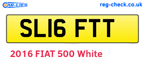SL16FTT are the vehicle registration plates.