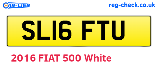 SL16FTU are the vehicle registration plates.