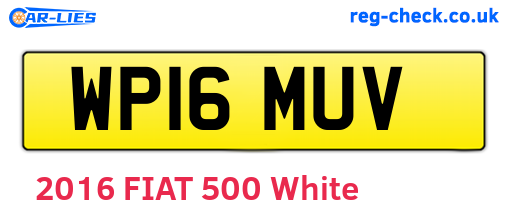 WP16MUV are the vehicle registration plates.