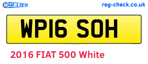 WP16SOH are the vehicle registration plates.