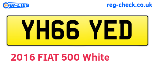 YH66YED are the vehicle registration plates.