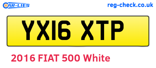 YX16XTP are the vehicle registration plates.