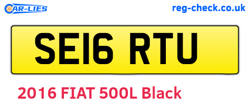 SE16RTU are the vehicle registration plates.