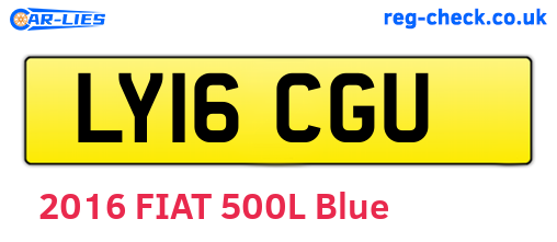 LY16CGU are the vehicle registration plates.