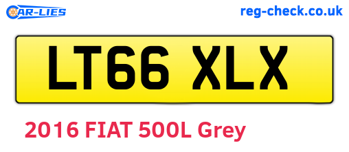 LT66XLX are the vehicle registration plates.