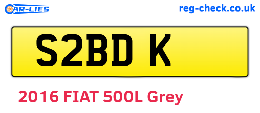 S2BDK are the vehicle registration plates.