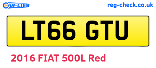 LT66GTU are the vehicle registration plates.