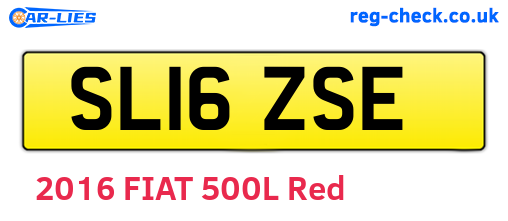 SL16ZSE are the vehicle registration plates.