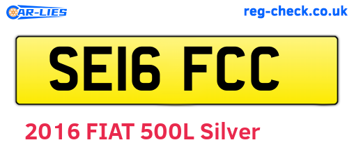 SE16FCC are the vehicle registration plates.