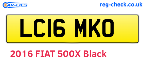 LC16MKO are the vehicle registration plates.