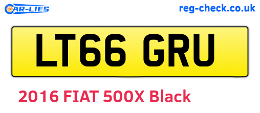 LT66GRU are the vehicle registration plates.