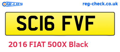 SC16FVF are the vehicle registration plates.