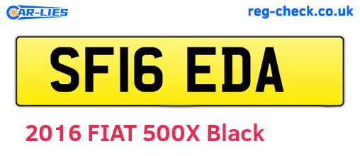 SF16EDA are the vehicle registration plates.