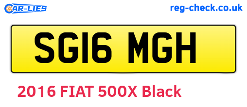 SG16MGH are the vehicle registration plates.