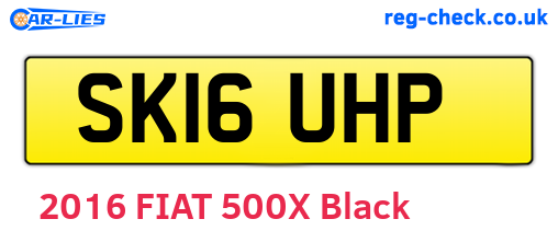 SK16UHP are the vehicle registration plates.