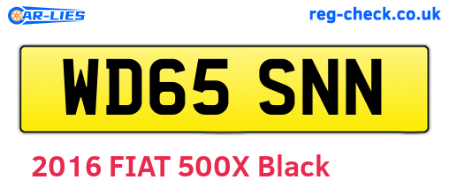 WD65SNN are the vehicle registration plates.