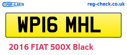 WP16MHL are the vehicle registration plates.