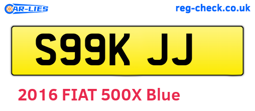S99KJJ are the vehicle registration plates.