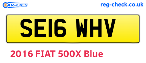 SE16WHV are the vehicle registration plates.