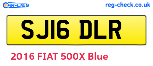 SJ16DLR are the vehicle registration plates.