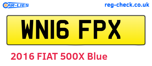 WN16FPX are the vehicle registration plates.