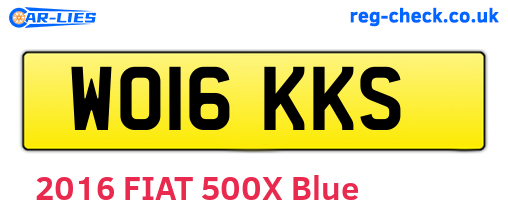 WO16KKS are the vehicle registration plates.