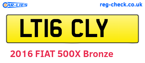 LT16CLY are the vehicle registration plates.