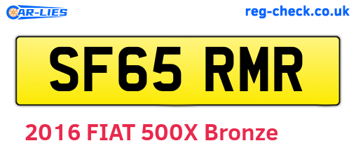 SF65RMR are the vehicle registration plates.