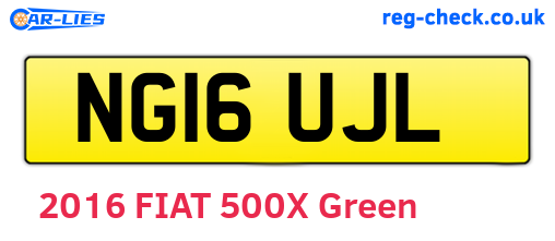 NG16UJL are the vehicle registration plates.