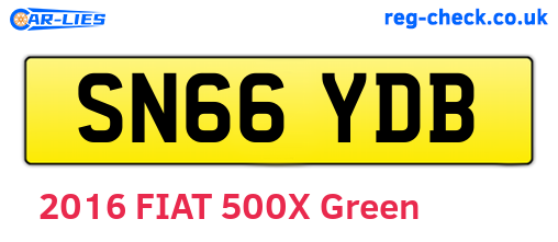 SN66YDB are the vehicle registration plates.