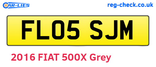FL05SJM are the vehicle registration plates.