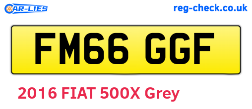 FM66GGF are the vehicle registration plates.