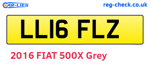LL16FLZ are the vehicle registration plates.