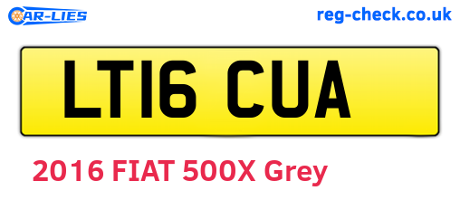 LT16CUA are the vehicle registration plates.