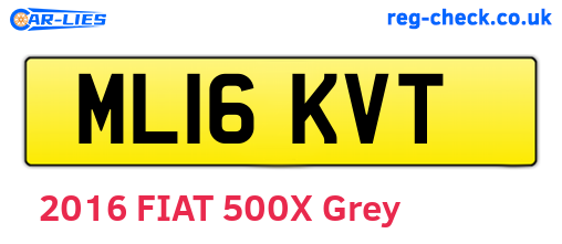 ML16KVT are the vehicle registration plates.