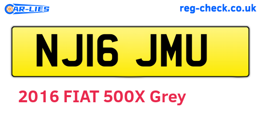 NJ16JMU are the vehicle registration plates.