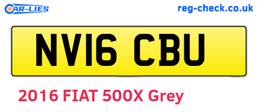 NV16CBU are the vehicle registration plates.