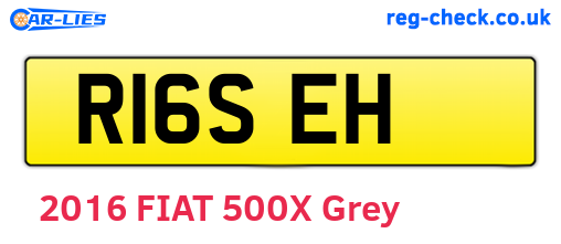 R16SEH are the vehicle registration plates.